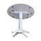 International Concepts Round 42, Round dual drop Leaf Pedestal Table, 36.3  inH, White, 42 W, 42 L, 36.3 in H, Wood, White K08-42DPT-27B-6B - alternate 6